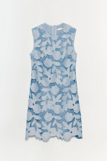 Embroidered Mini Dress