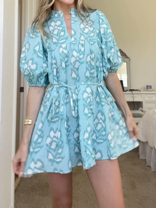 Turquoise Casita Mini Dress
