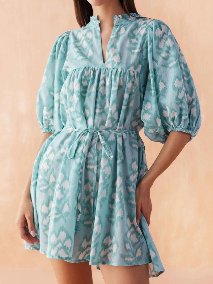 Turquoise Casita Mini Dress