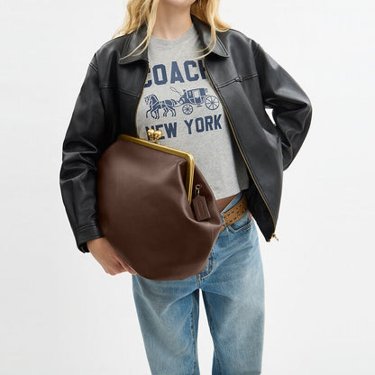 (⏰Last Day Promotion $10 OFF)Large Kisslock Frame Bag