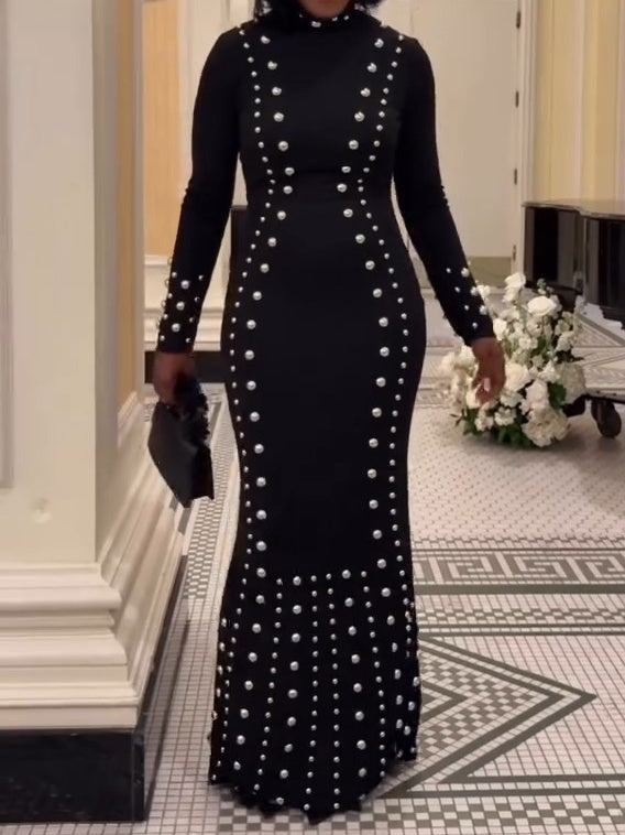 (⏰Last Day Promotion $10 OFF)-Vixen Studded Maxi Dress