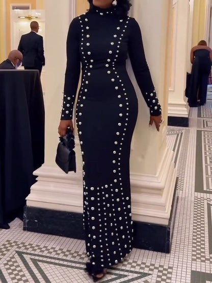 (⏰Last Day Promotion $10 OFF)-Vixen Studded Maxi Dress