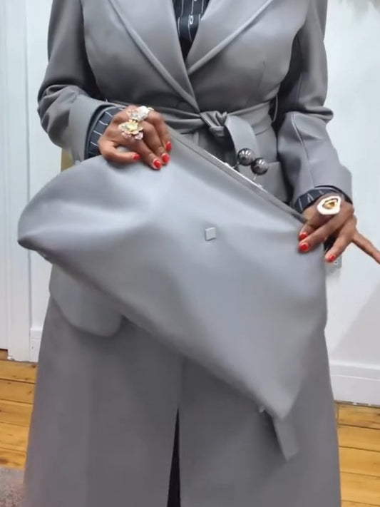 Grey Clutch Bag