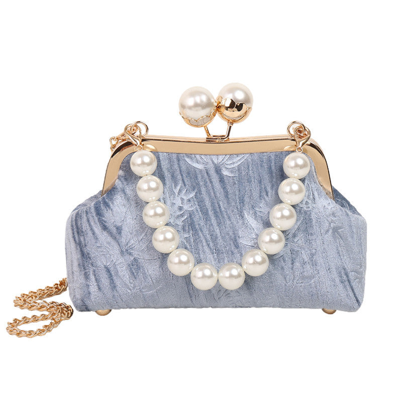 Pearl Embellished Clutch Bag