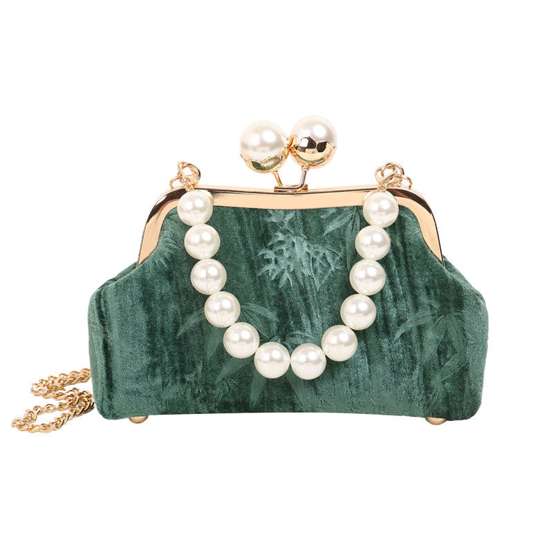 Pearl Embellished Clutch Bag