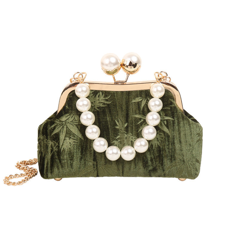 Pearl Embellished Clutch Bag