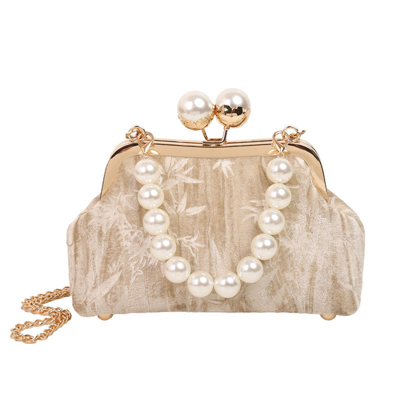 Pearl Embellished Clutch Bag