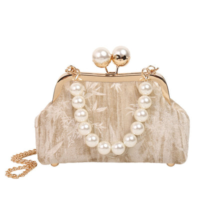 Pearl Embellished Clutch Bag