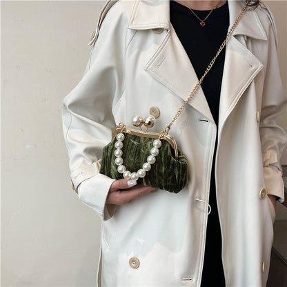 Pearl Embellished Clutch Bag