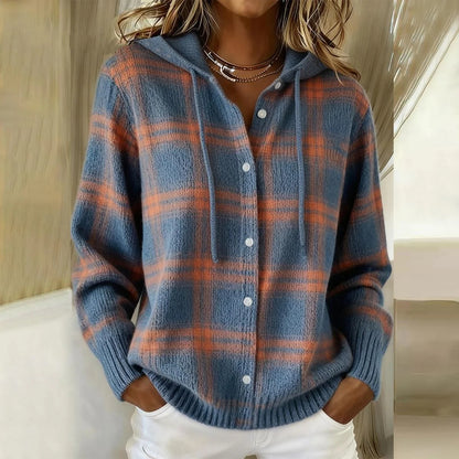 Plaid Hoodie Sweater