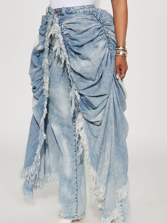 Distressed Denim Pants