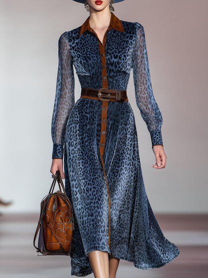 Leopard Print Maxi Dress