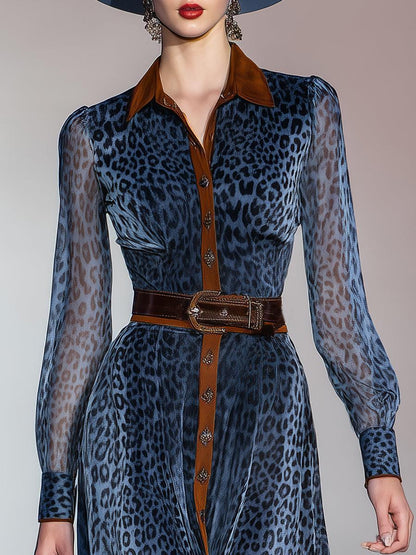 Leopard Print Maxi Dress