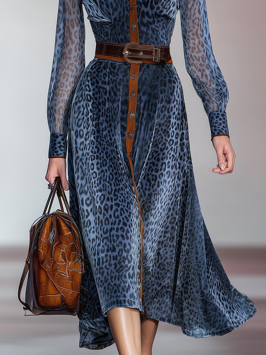 Leopard Print Maxi Dress