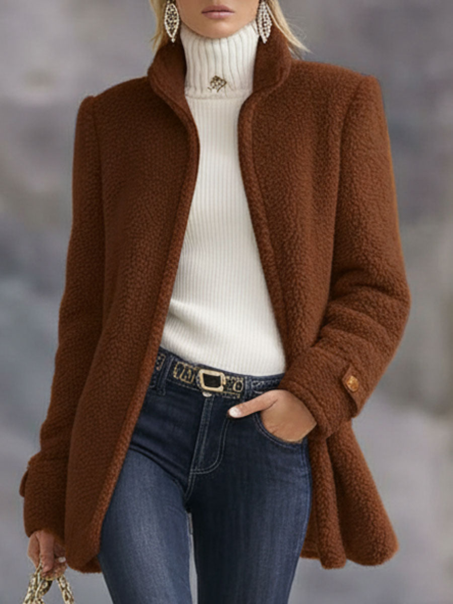 Polar Fleece Zip-Up Jacket Coat