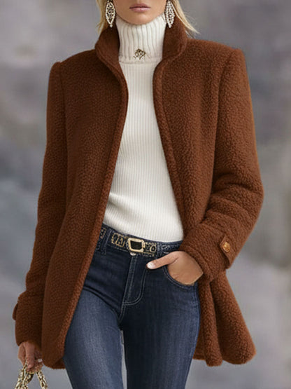 Polar Fleece Zip-Up Jacket Coat