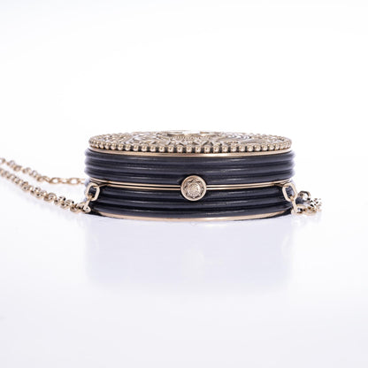 Vintage Black Leather & Pony-hair Crossbody Bag