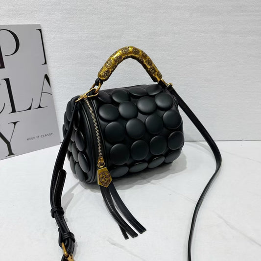 Bubble-Pattern Handbag