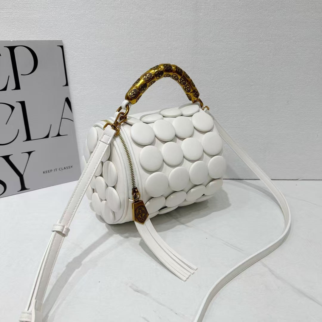 Bubble-Pattern Handbag
