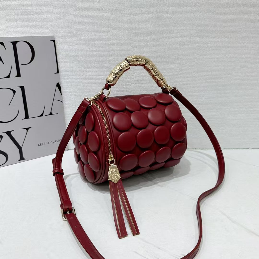Bubble-Pattern Handbag