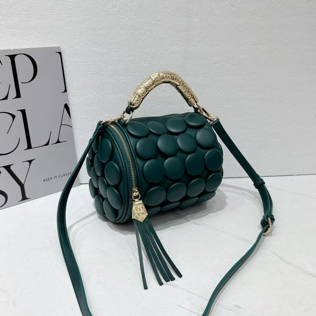 Bubble-Pattern Handbag