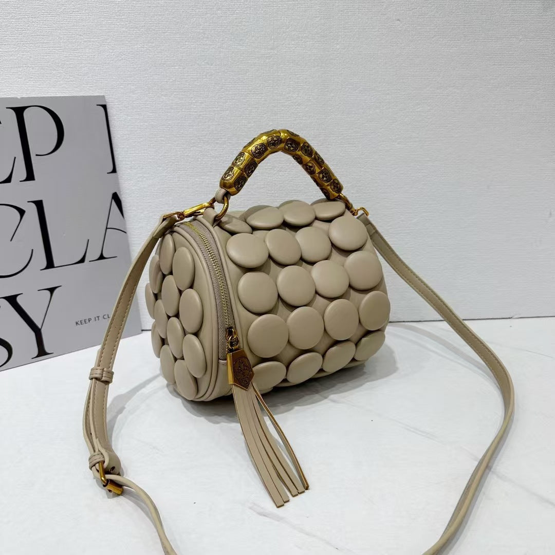 Bubble-Pattern Handbag