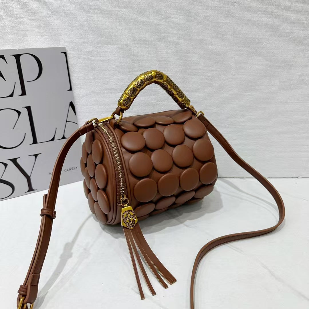 Bubble-Pattern Handbag