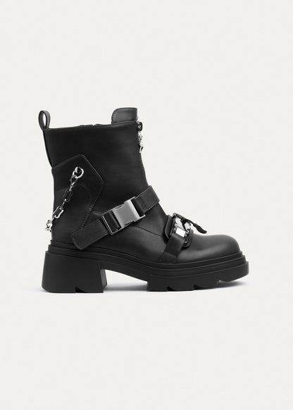 Black Chunky Platform Boots