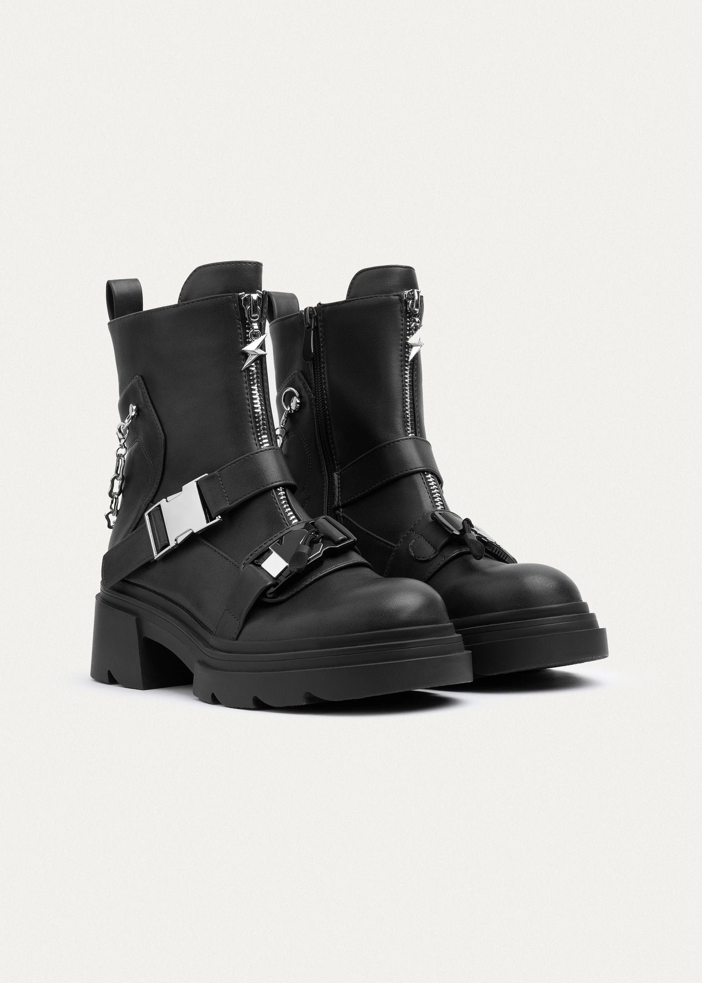 Black Chunky Platform Boots