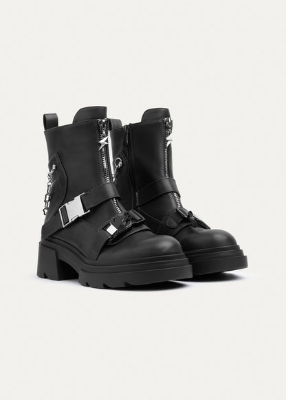 Black Chunky Platform Boots