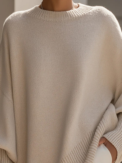Oversized Knit Poncho Sweater