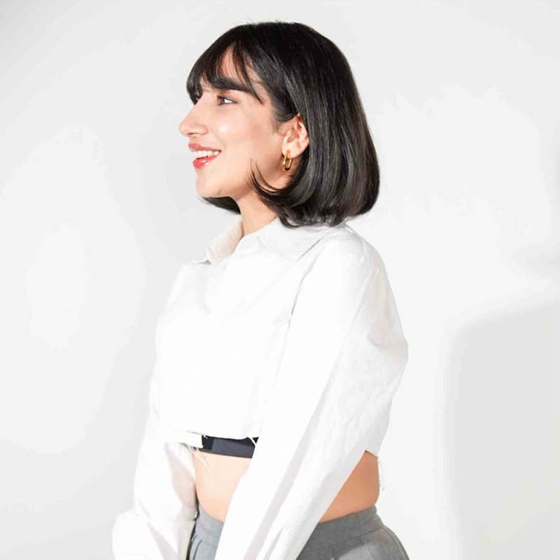 Women's Full Head Wefted Wig With Bangs