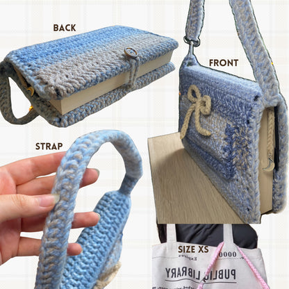 Crochet Book Sleeve Bag Charm