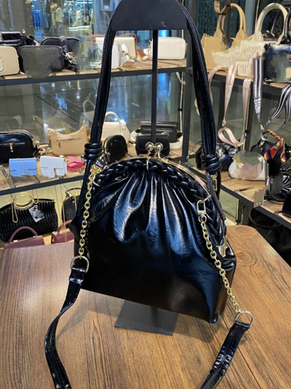 Black Quilted Chain Bag