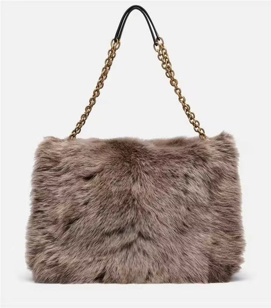 Jamie 4.3 Large Shearling Shoulder Bag