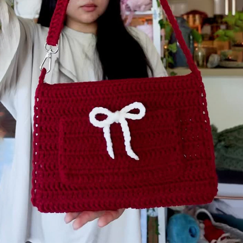 Crochet Book Sleeve Bag Charm