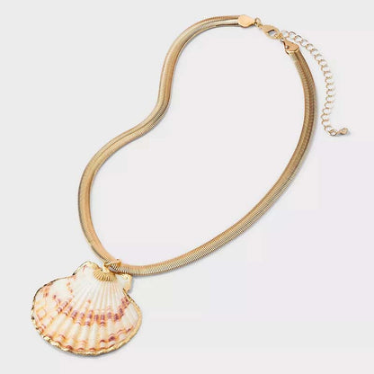 Fashion Beach Shell Starfish Sea Shell Necklace Earrings
