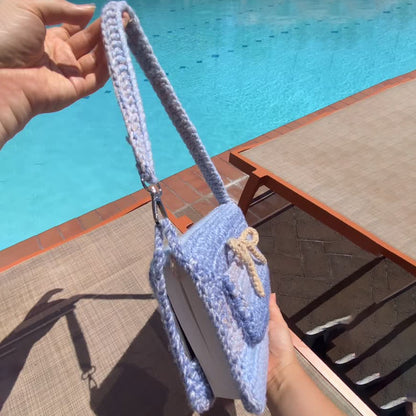 Crochet Book Sleeve Bag Charm