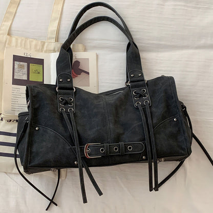 Vintage Pillow Bag Shoulder Bag Large Capacity Underarm Bag