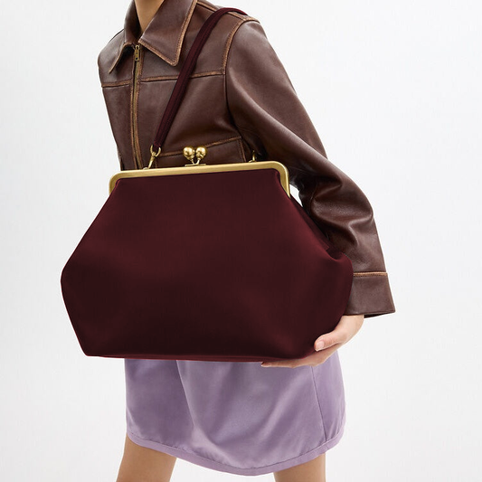(⏰Last Day Promotion $10 OFF)Large Kisslock Frame Bag