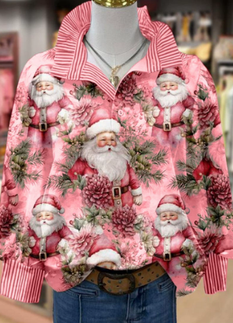 Adorable Ruffle Holiday Blouse