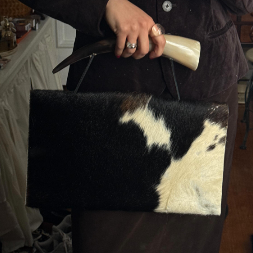 Chic Cowhide Clutch