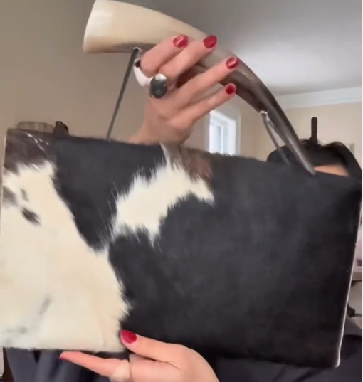 Chic Cowhide Clutch