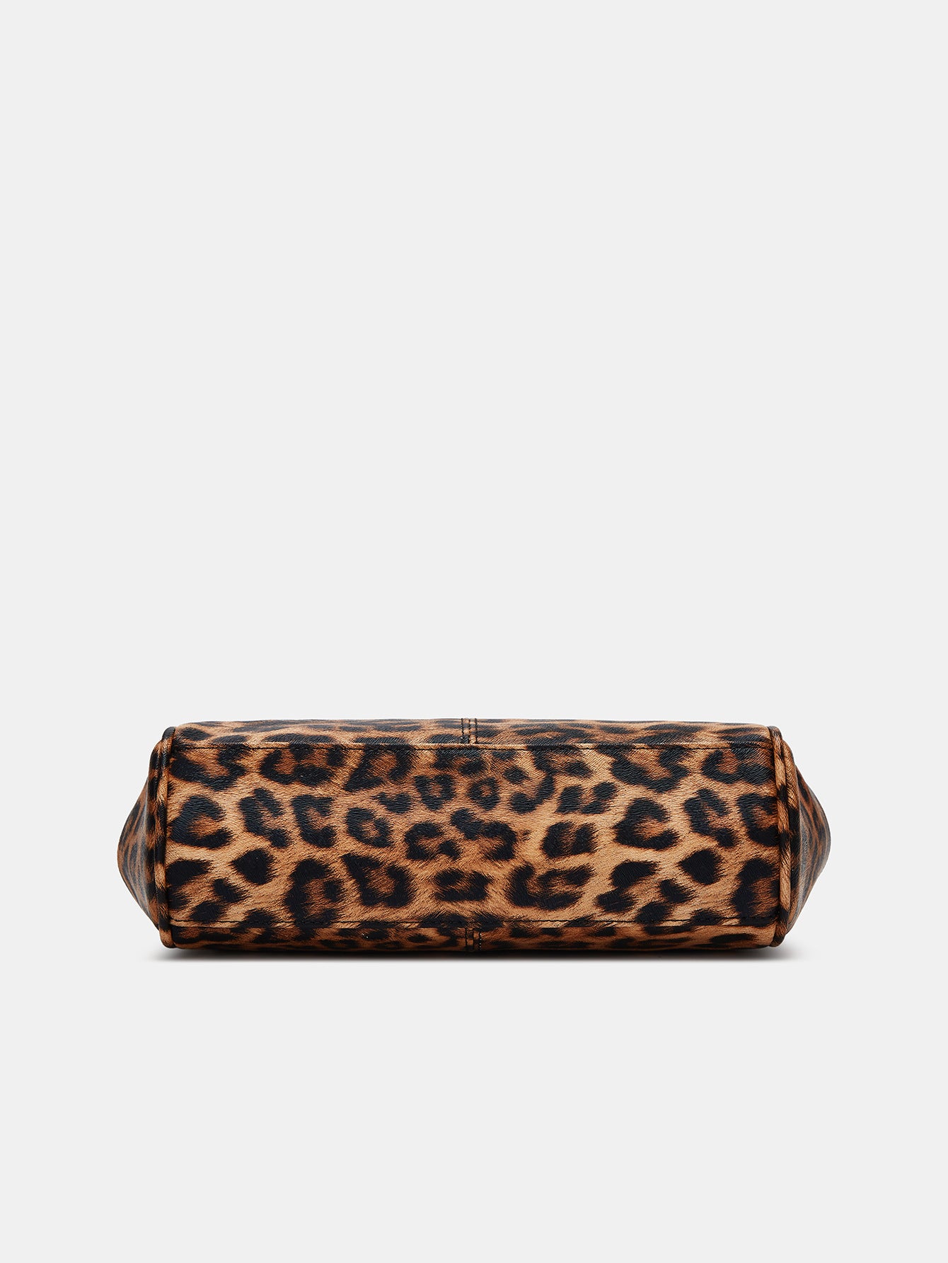 Leopard-Print Metallic Lock Bag