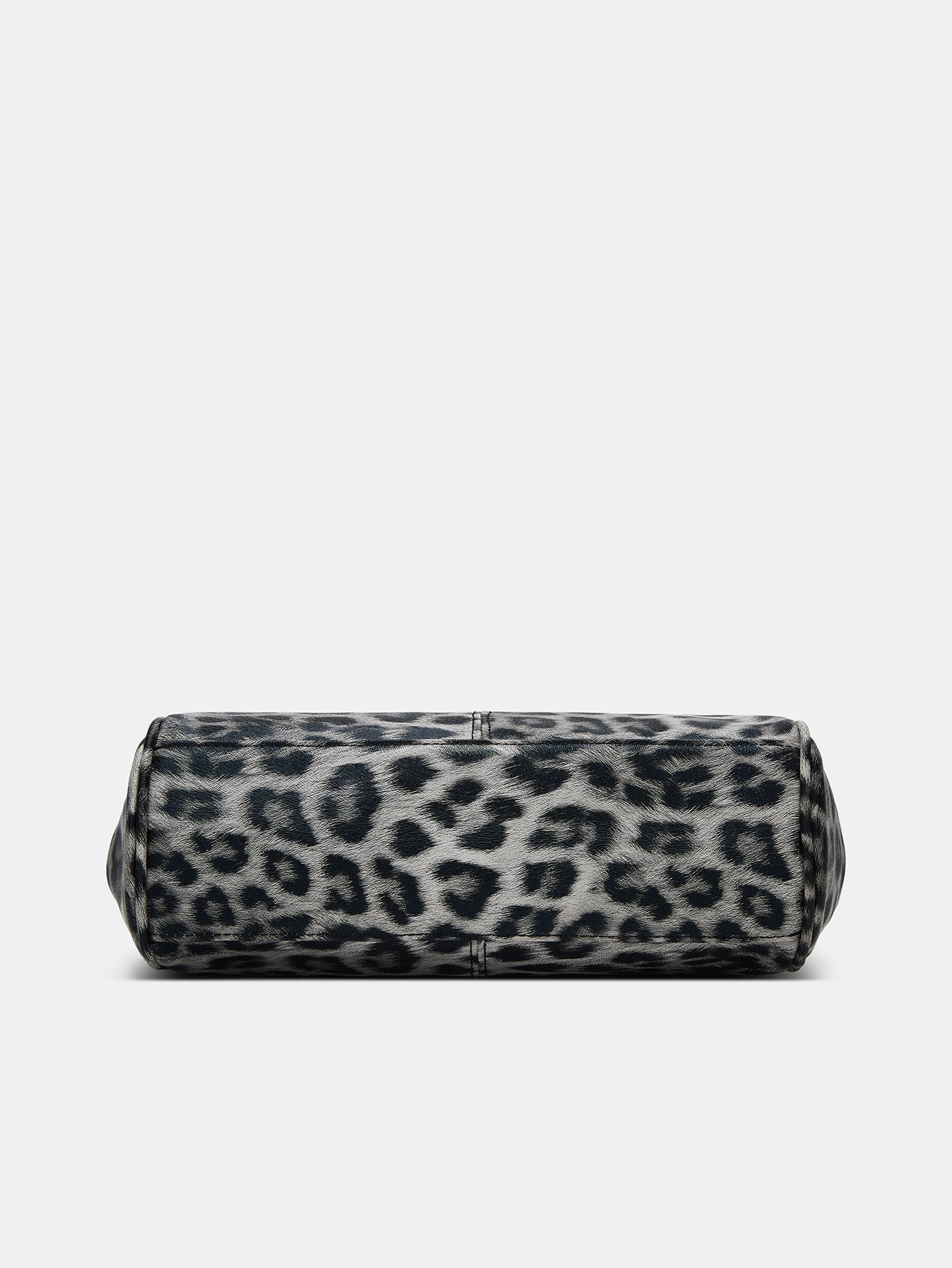 Leopard-Print Metallic Lock Bag