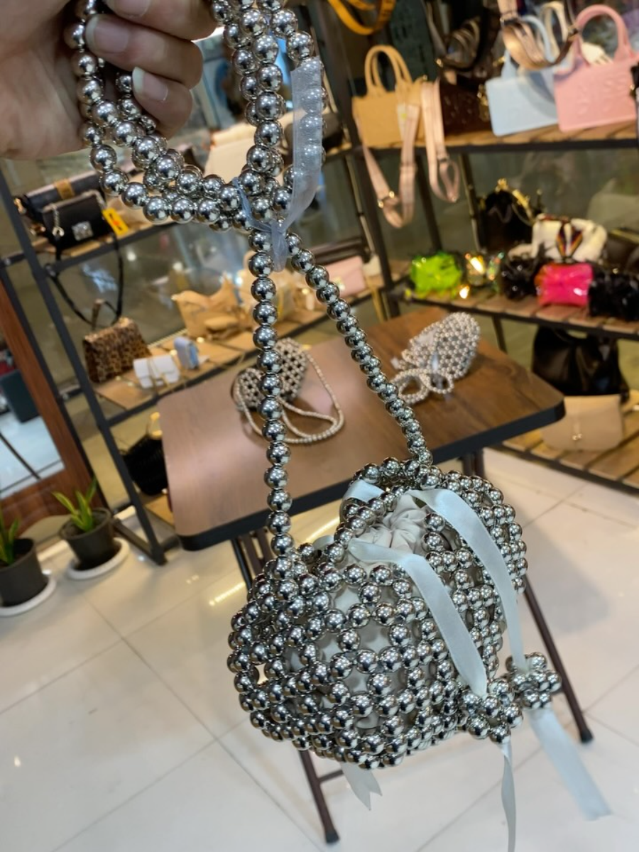 Heart Pearl Satchel