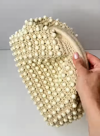Knit Beaded Tote
