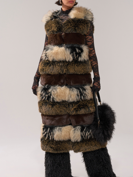 Plush Sleeveless Jacket