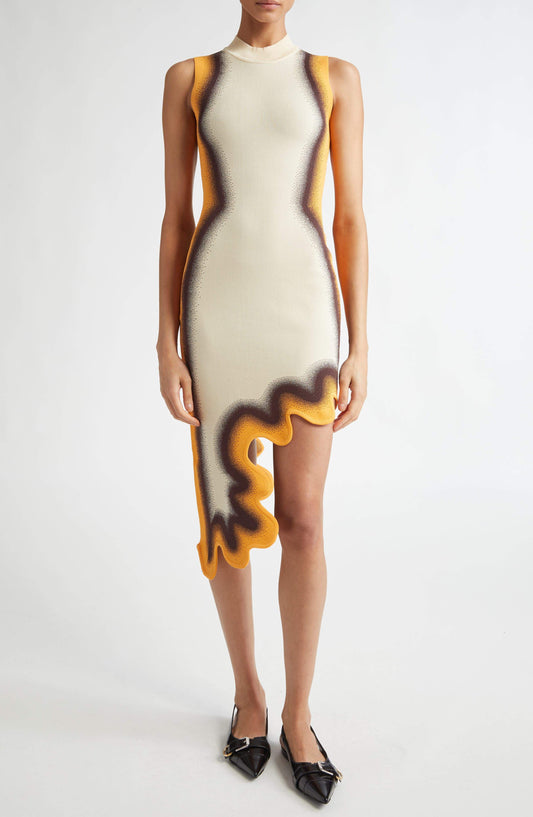 Irregular Sleeveless Maxi Dress