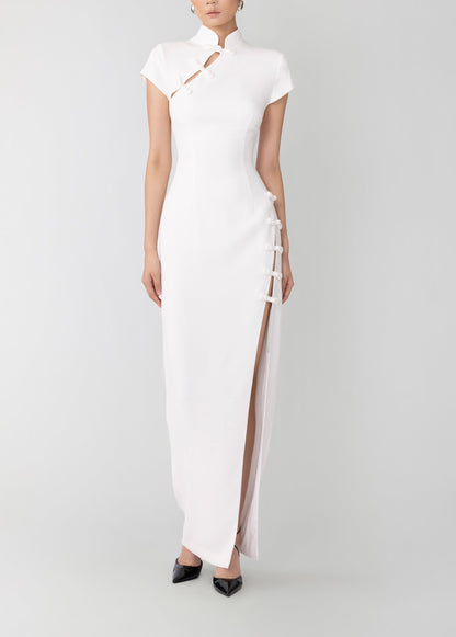 Tight White Button Down Dress
